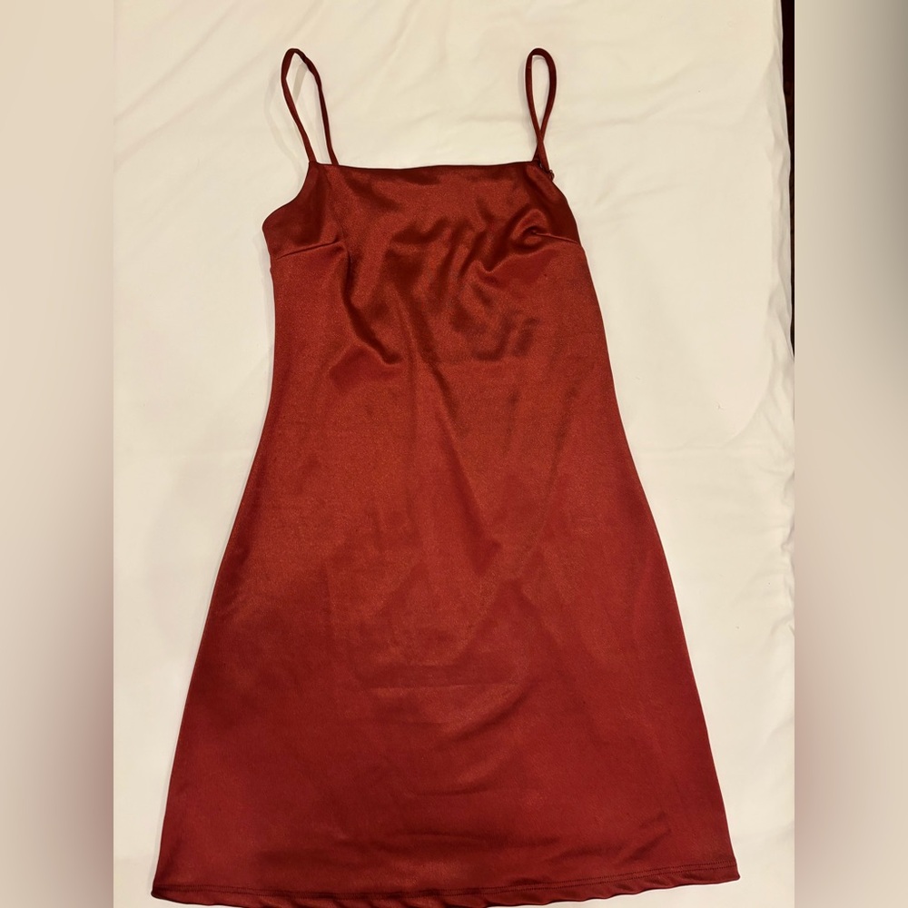 Altar’d State burgandy mini dress